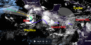 La tormenta tropical Blas y dos Invests son vigilados por el CNH