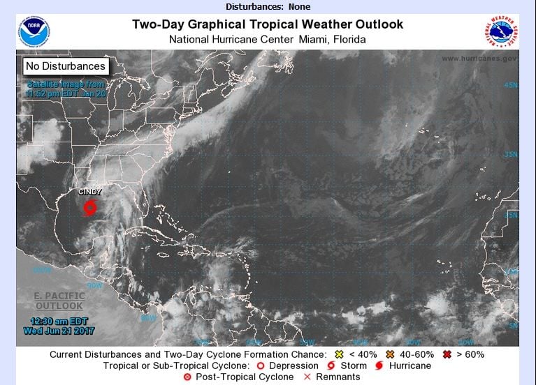 La Tormenta Tropical Cindy Amenaza A La Costa Caribeña De Los Eeuu La Tormenta Tropical Cindy Amenaza A La Costa Caribeña De Los Eeuu