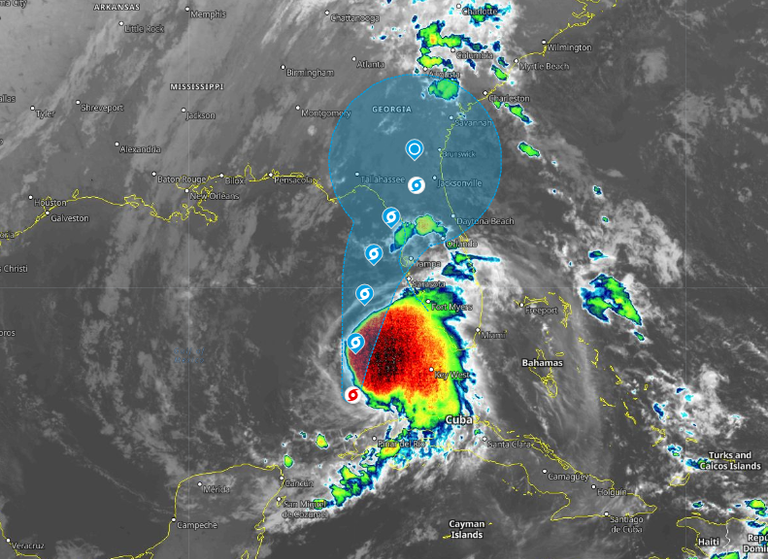 Tropical Storm Eta is heading toward the Gulf of Florida Archyde