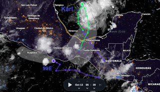 La tormenta tropical Karl: lluvias e inundaciones en zonas de México