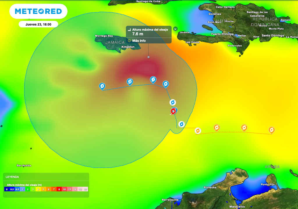 Oleaje Melissa como tormenta Oleaje Melissa como tormenta