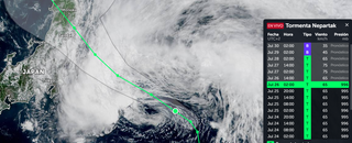La tormenta tropical Nepartak se aleja levemente de Tokio