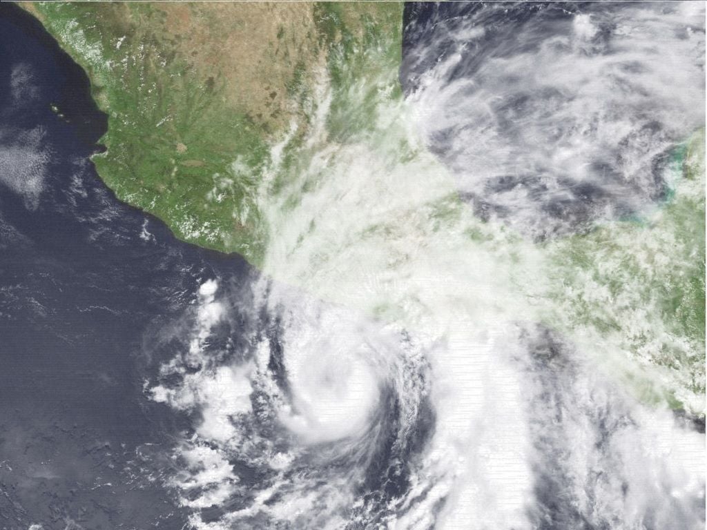 La tormenta tropical que pasó cerca de la Ciudad de México