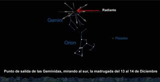 La última lluvia de meteoros del año: las Gemínidas