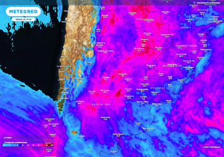 La última semana de marzo continuará con tiempo muy húmedo en Argentina, con frecuentes lluvias y tormentas