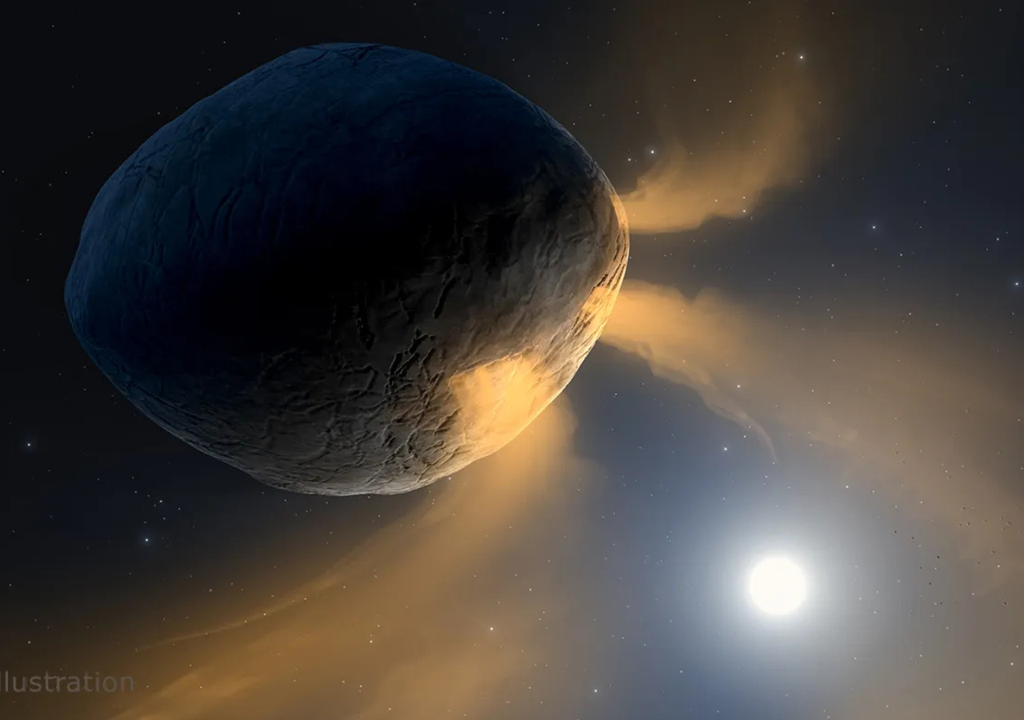 Ilustración del asteroide 3200 Phaethon.