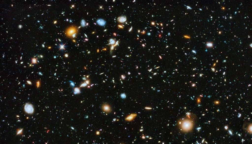 Imagen del Campo Ultraprofundo del Hubble de 2014, obtenida entre 2002 y 2012. Créditos: NASA, ESA, STScI.