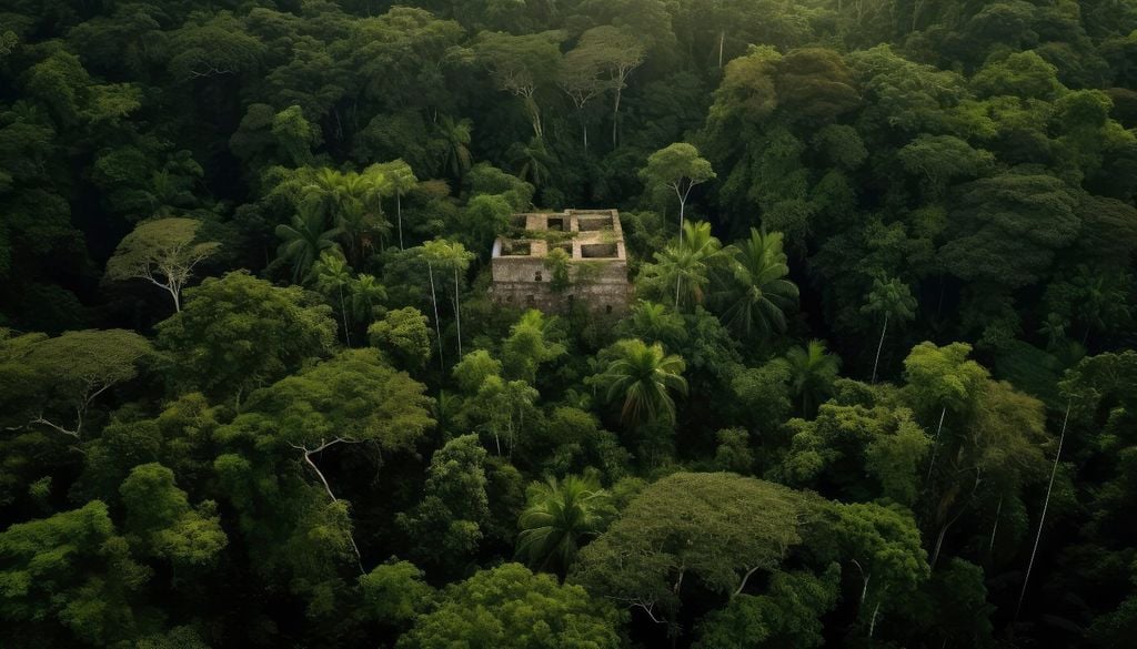 El lídar, capaz de atravesar visualmente la vegetación, permitió observar el paisaje completo por primera vez.