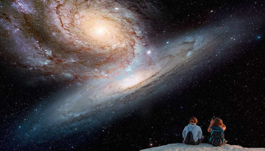 Choque entre galaxias A Via Láctea conserva os vestígios de antigas fusões galáticas, detetados no movimento irregular de milhares de milhões de estrelas.