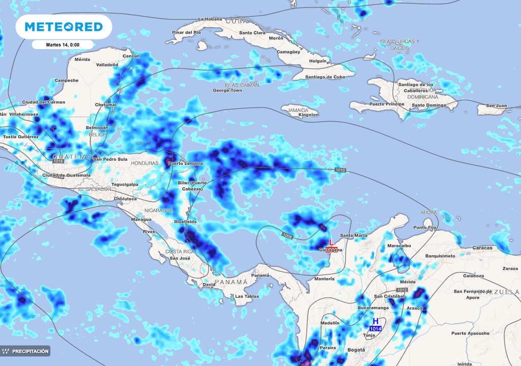 Precipitación Centroamérica