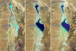 Los lagos casi secos del Valle de la Muerte se recargan de agua por un potente río atmosférico de humedad