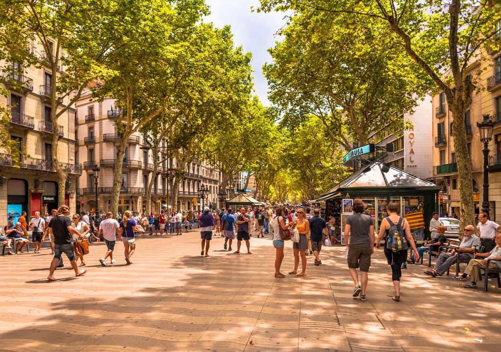 La Rambla en Barcelona