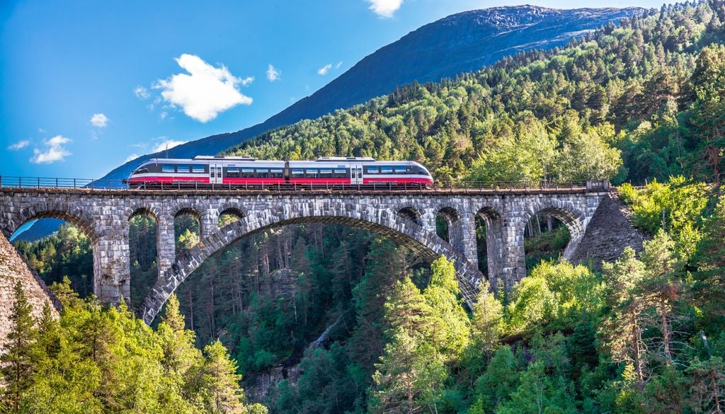 El Kylling es uno de los puentes ferroviarios más famosos de Noruega.