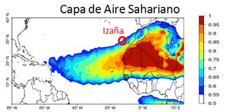 Las calimas de polvo Sahariano en el Atlántico Norte