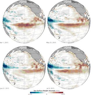 Las condiciones de El Niño son cada vez más fuertes