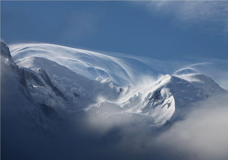 Viento blanco en la montaña Viento blanco en la montaña