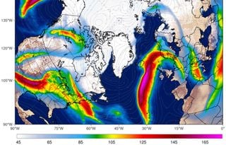 Las cosechas y la corriente en chorro