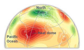 Las cúpulas de calor, el calentamiento de fondo y humedad del suelo