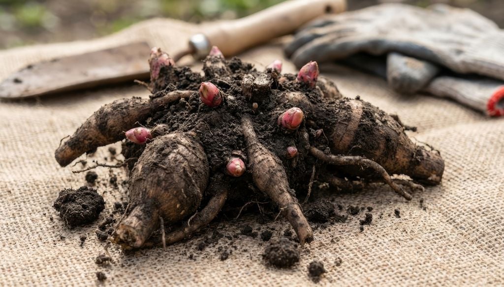 Cada división debe incluir una yema visible; de lo contrario, el tubérculo no tendrá capacidad de rebrote.
