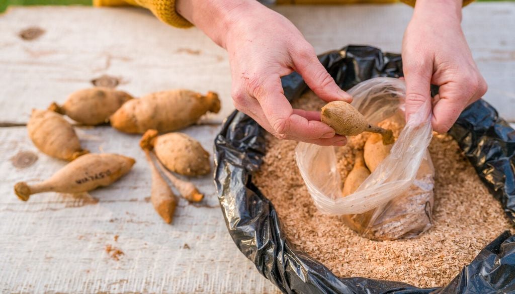 Aunque en algunos climas pueden dejarse en tierra, extraer los tubérculos en otoño es la opción más segura para evitar pérdidas por humedad, heladas o pudrición.