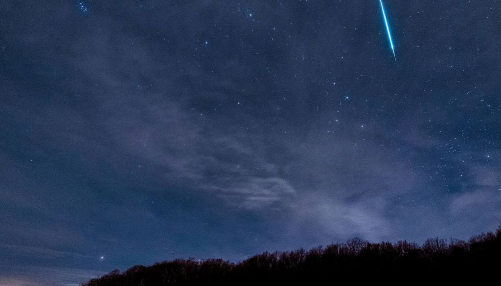 Estrella fugaz En condiciones habituales pueden registrar alrededor de 20 meteoros por hora