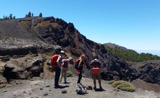 Las emisiones de CO2 en el volcán Cumbre Vieja de La Palma aumentan levemente