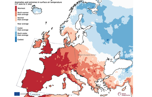 Las emisiones de la &uacute;ltima d&eacute;cada han empeorado las recientes olas de calor en Europa