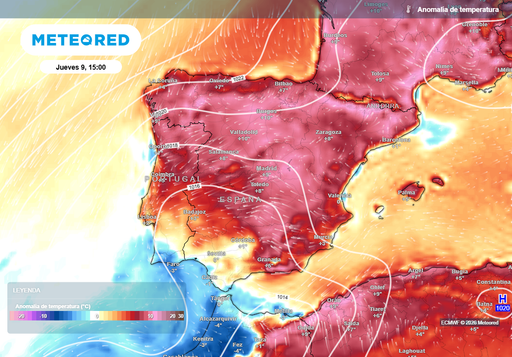 Las escalas de la AEMET casi sobrepasadas por la variaci&oacute;n de temperaturas prevista para el jueves
