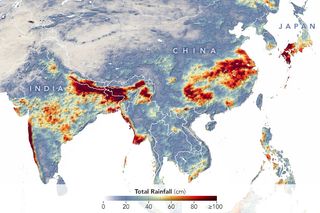 Las excesivas lluvias monzónicas inundan zonas de Asia