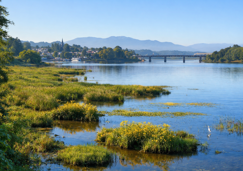 Humedal de Valdivia, en el sur de Chile.