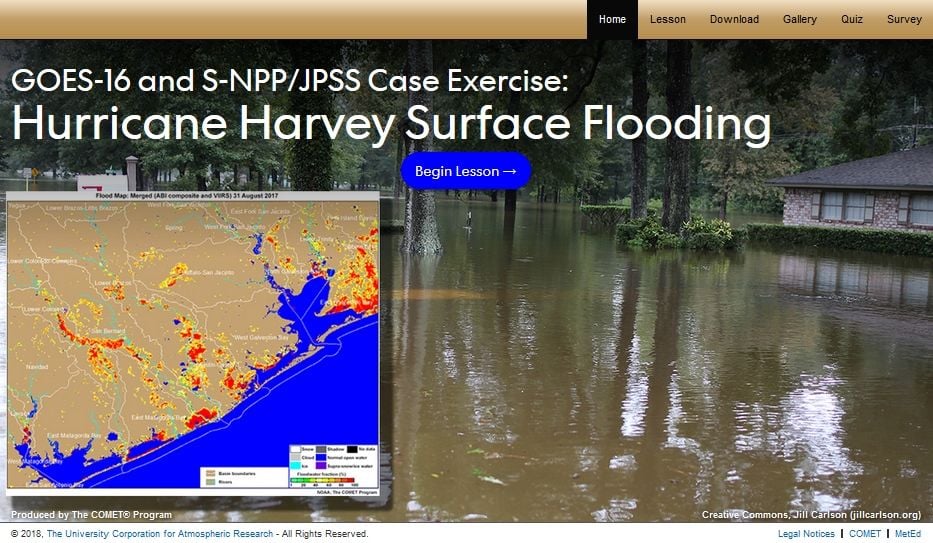 Las Inundaciones Asociadas Con El Huracán Harvey Y Visión Satelital