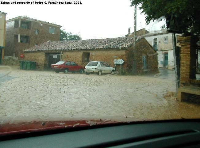 Las Inundaciones De Arcos De Jalón En El Verano Del 2003 Figura nº20. Fotografía tomada mirando hacia el NW.