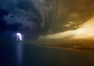 Las líneas de turbonada en el Golfo de México