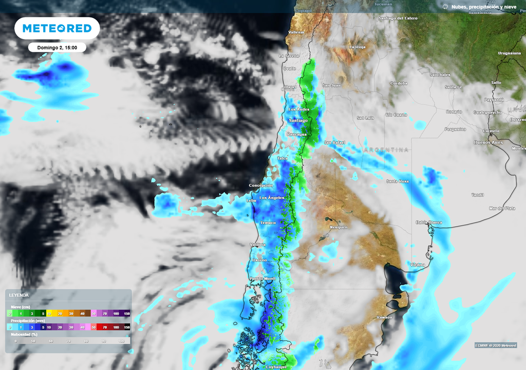 precipitaciones previstas La nieve avanzará por la cordillera de la Región de Coquimbo.