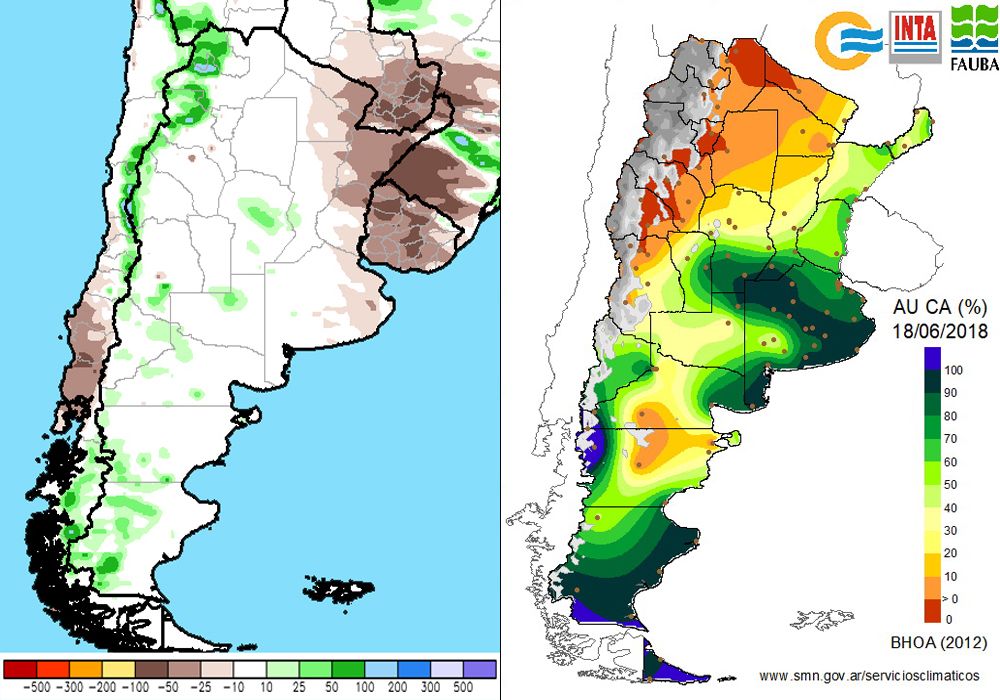Lluvias Anomalia Reservas Humedad