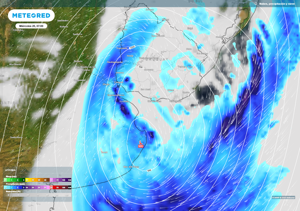 ciclogénesis Buenos Aires tiempo clima alerta naranja pronóstico lluvias fuertes