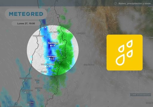 Las lluvias seguir&aacute;n en la Regi&oacute;n Metropolitana: estos ser&iacute;an los pr&oacute;ximos d&iacute;as con precipitaciones en Santiago