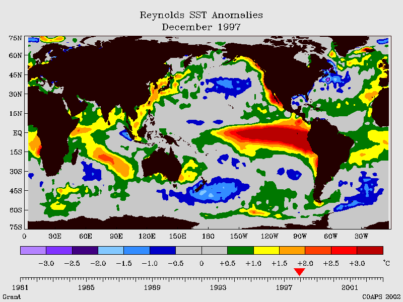 Las lluvias torrenciales previstas para este otoño del 2003 según algunos modelos estacionales globales 
