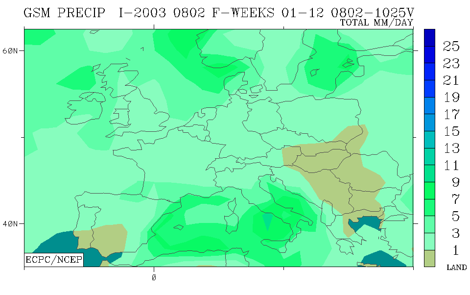 Las Lluvias Torrenciales Previstas Para Este Otoño Del 2003 Según Algunos Modelos Estacionales Globales Las Lluvias Torrenciales Previstas Para Este Otoño Del 2003 Según Algunos Modelos Estacionales Globales