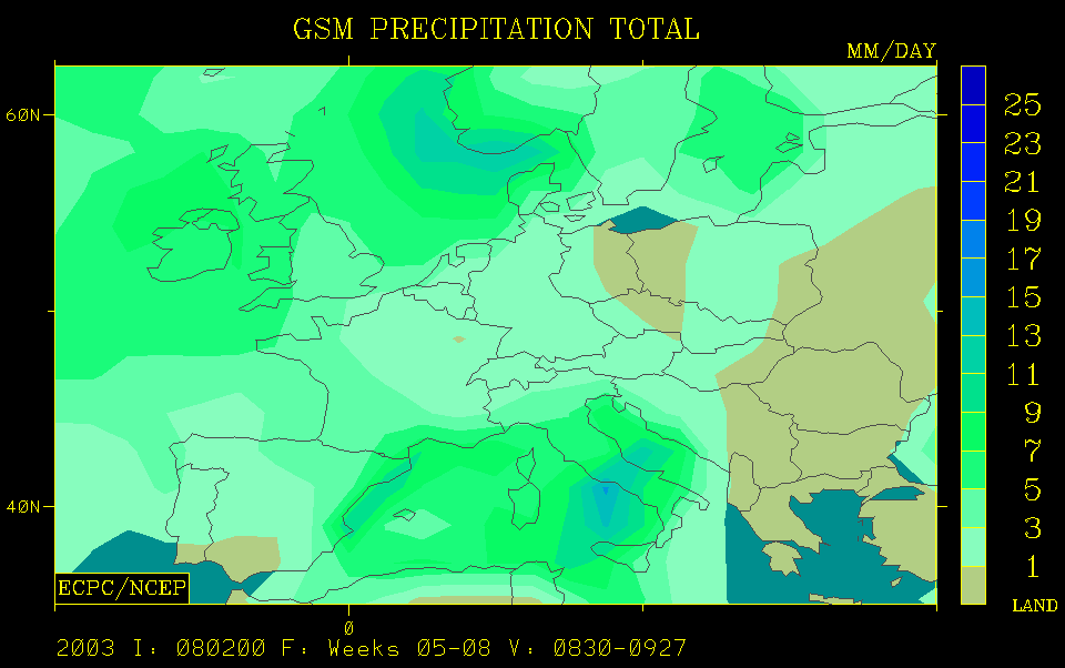 Las Lluvias Torrenciales Previstas Para Este Otoño Del 2003 Según Algunos Modelos Estacionales Globales Las Lluvias Torrenciales Previstas Para Este Otoño Del 2003 Según Algunos Modelos Estacionales Globales