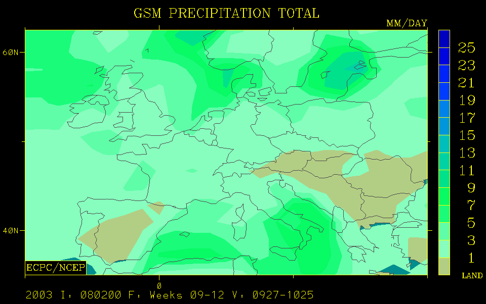 Las Lluvias Torrenciales Previstas Para Este Otoño Del 2003 Según Algunos Modelos Estacionales Globales Las Lluvias Torrenciales Previstas Para Este Otoño Del 2003 Según Algunos Modelos Estacionales Globales