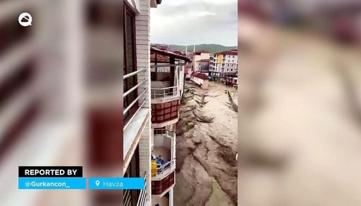 Las lluvias torrenciales provocan inundaciones catastr&oacute;ficas en Samsun, Turqu&iacute;a, los videos e im&aacute;genes son devastadores