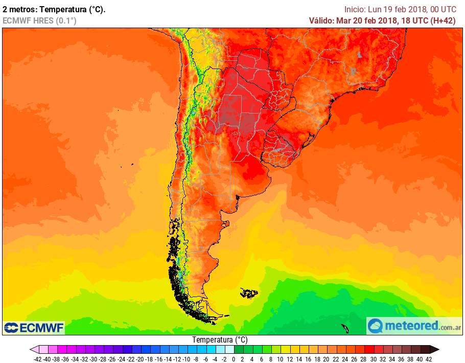 Temperaturas pronóstico Argentina Temperaturas pronóstico Argentina