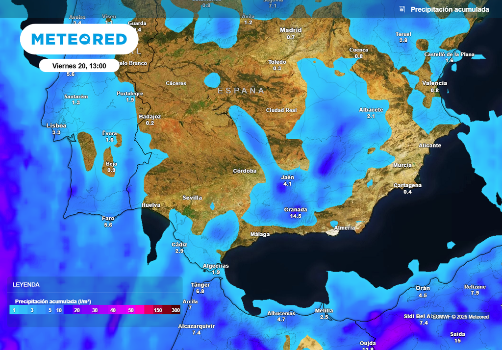 A partir del miércoles la inestabilidad ganará terreno en Andalucía, debido a la aproximación de la borrasca.