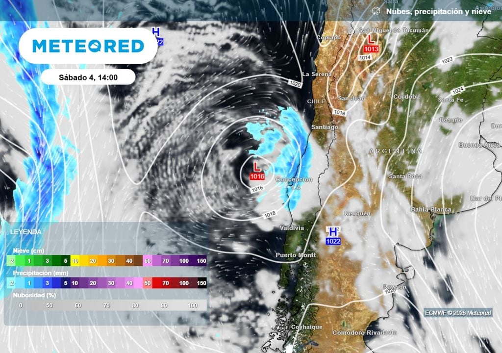 Amplia zona de bajas presiones ingresaría por el centro del país dejando precipitaciones que incluso alcanzarán la RM.
