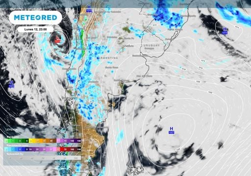 Las lluvias y tormentas ganan fuerza en el norte de la Patagonia y Cuyo: las zonas m&aacute;s afectadas hasta el mi&eacute;rcoles