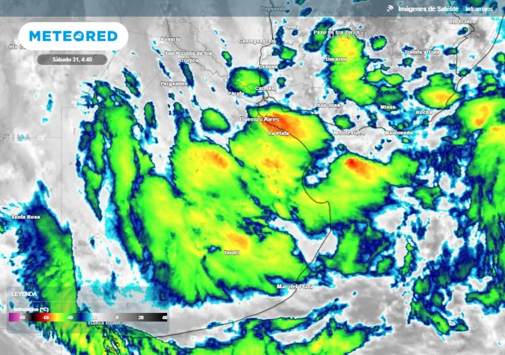 Tormenta de Santa Rosa Sudestada Ciclogénesis Buenos Aires lluvias alerta SMN