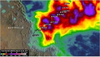 Las “monstruosas” lluvias del ciclón Debbie