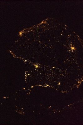 Las noches españolas desde el espacio