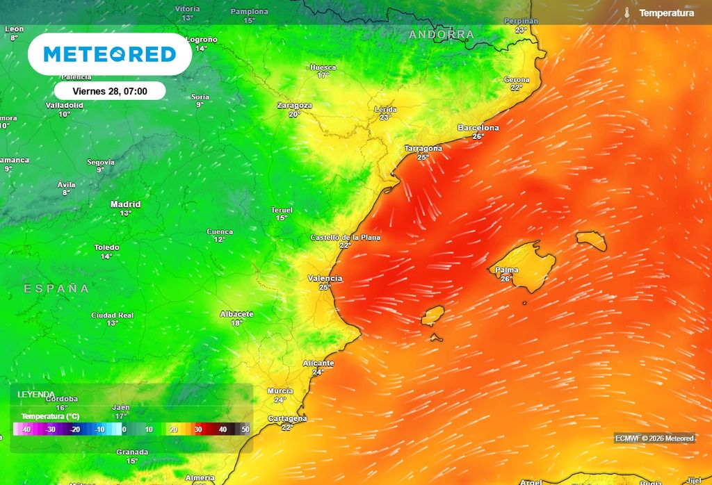 Varias capitales podrían no bajar de los 25 ºC durante la madrugada del viernes.